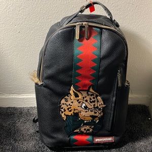 sprayground bag Leopard fur money bag, limited. edition